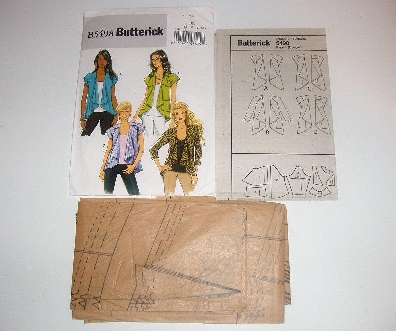 Butterick B5498 Misses’ Loose-Fitting Jackets Sewing Pattern – Sizes 8–14 – 2010