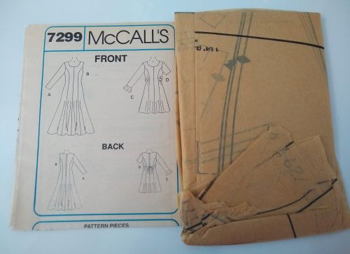 McCall’s 7299 Misses Easy Fit & Flare Dress Sewing Pattern (1994) – Sizes 8–12