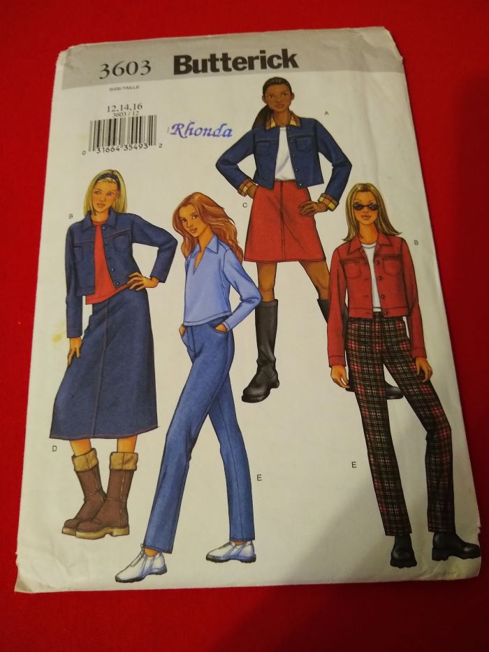 Butterick 3603 Sewing Pattern Girl’s Jacket, Skirt & Pants Sizes 12–16