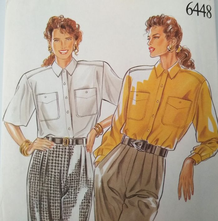 New Look 6448 Misses Classic Button-Front Blouse Sewing Pattern (Sizes 8–18)