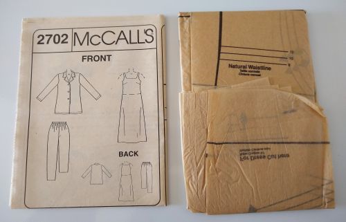Easy McCall’s 2702 Sewing Pattern Misses/MP Wardrobe Sizes 8–12