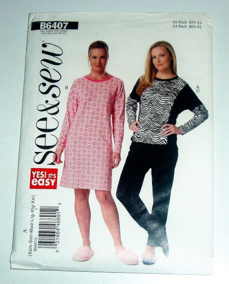 See & Sew Butterick B6407 Sewing Pattern Misses Top Dress Pants Sz Xs-XXL