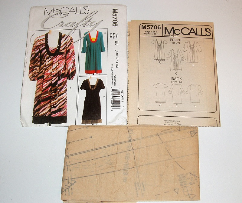 McCall's M5706 Sewing Pattern Misses/Misses Petite Boho Dress Sizes 8-16 