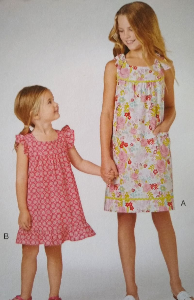 McCall's It's Sew Simple Child & Girls' Summer Dress Pattern Sz 3-14