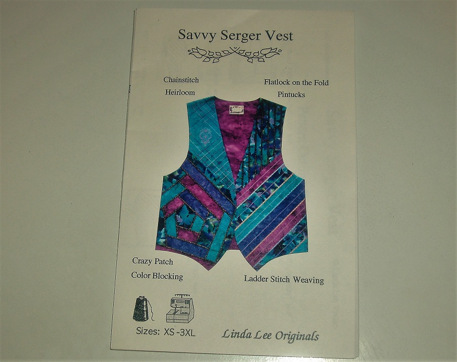 Savvy Serger Vest Sewing Pattern by Linda Lee Originals – XS to 3XL