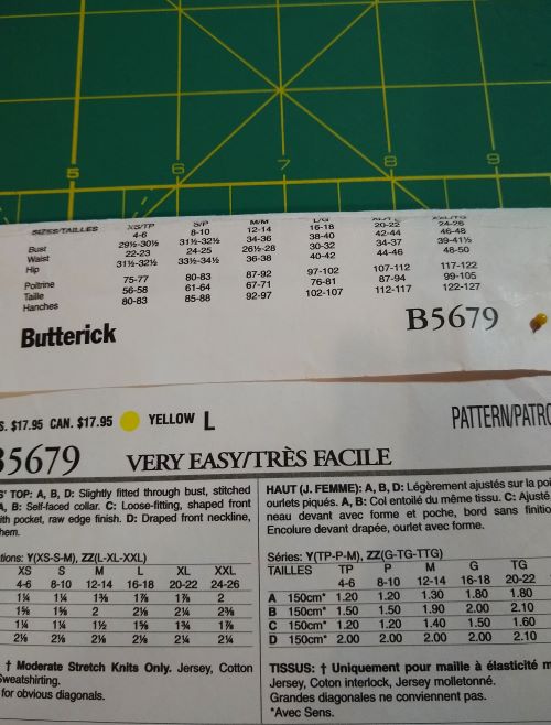Butterick B5679 Sewing Pattern Misses Winter Pullover Tops Sz XS-M