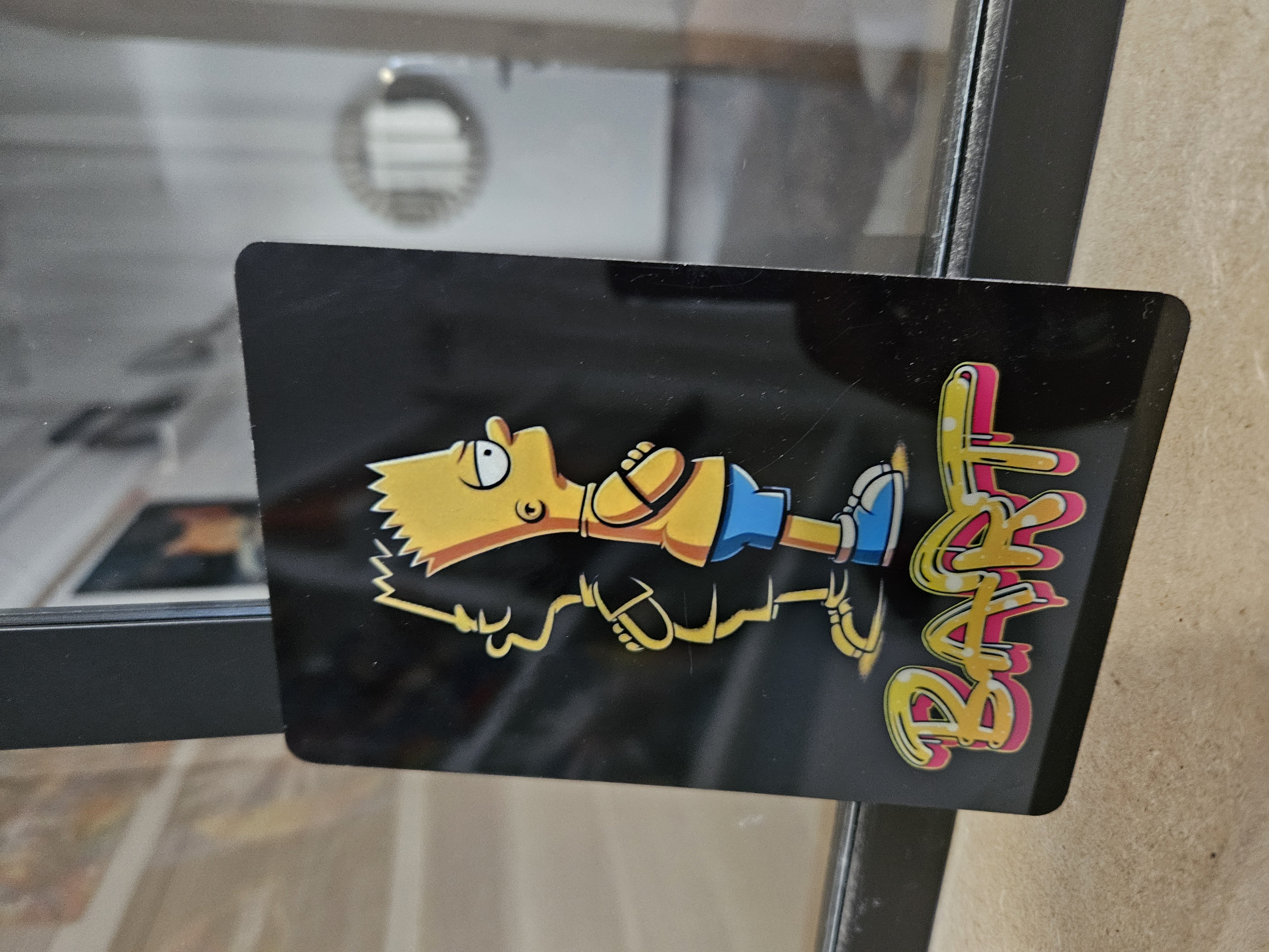 Plaque alu sublimée  "Bart Simpson"