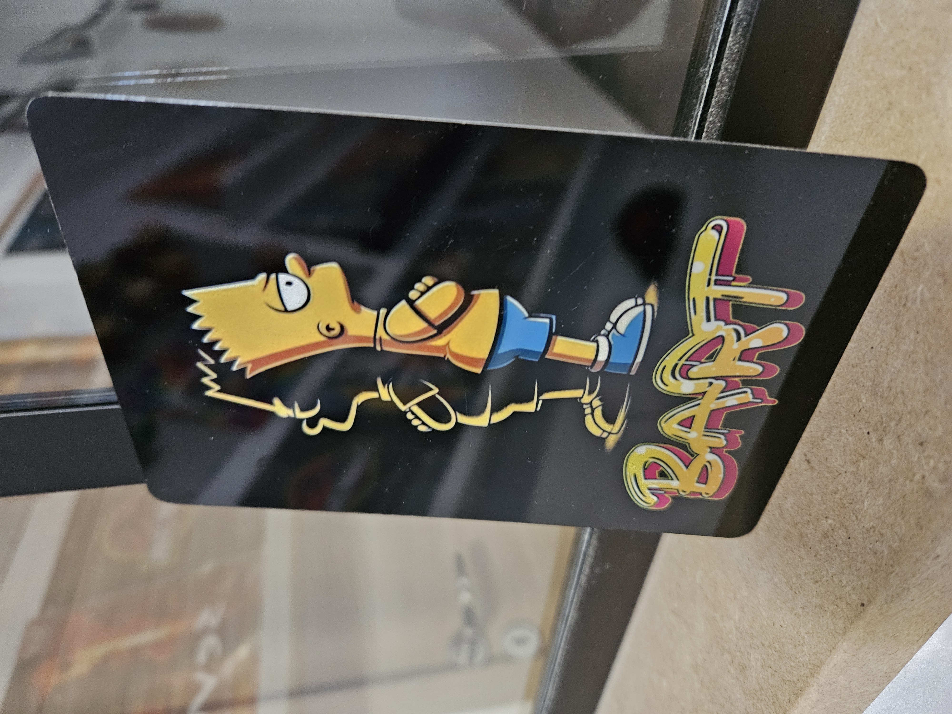 Plaque alu sublimée  "Bart Simpson"