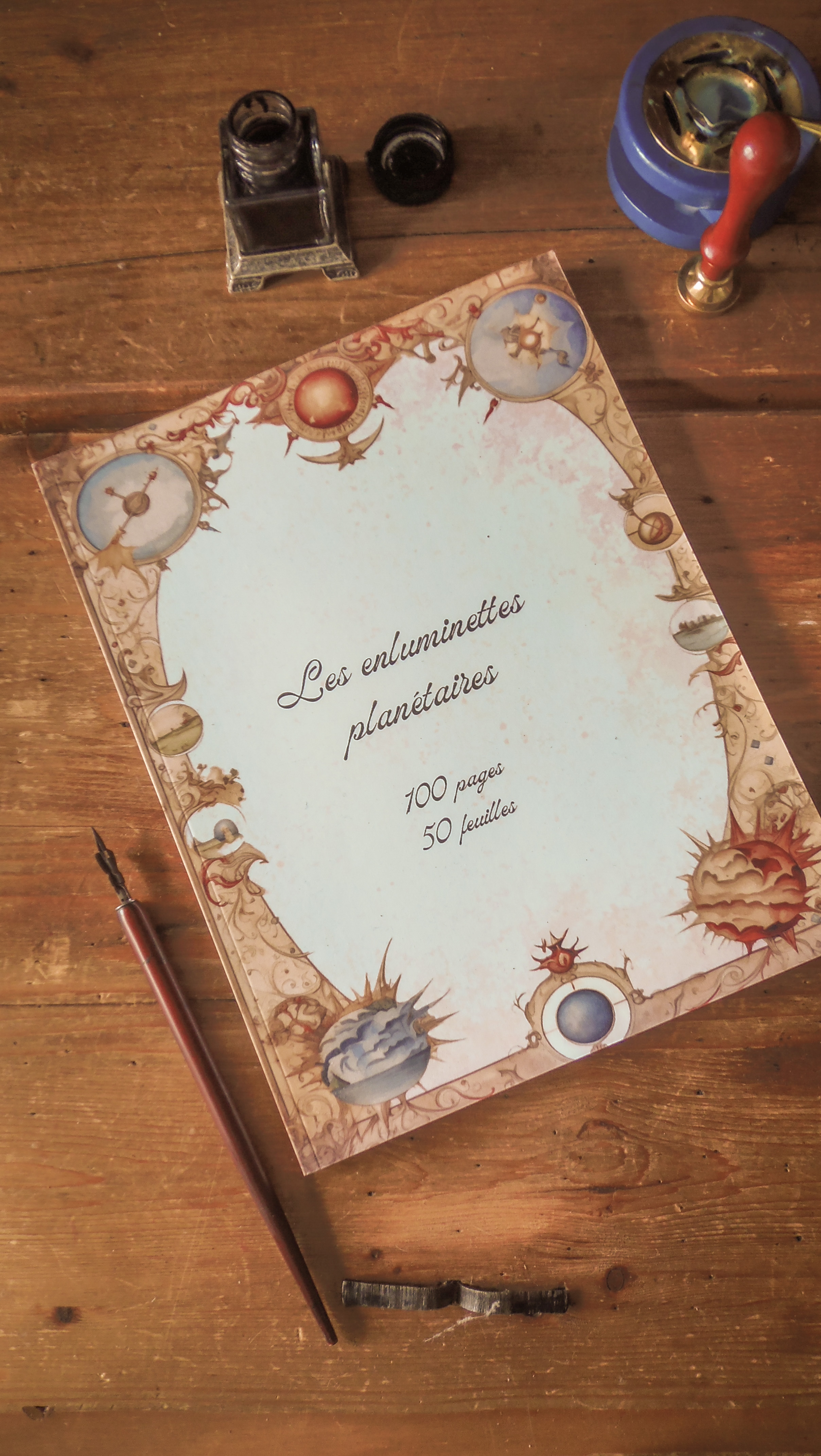 Les enluminettes planétaires - Papeterie fantasy