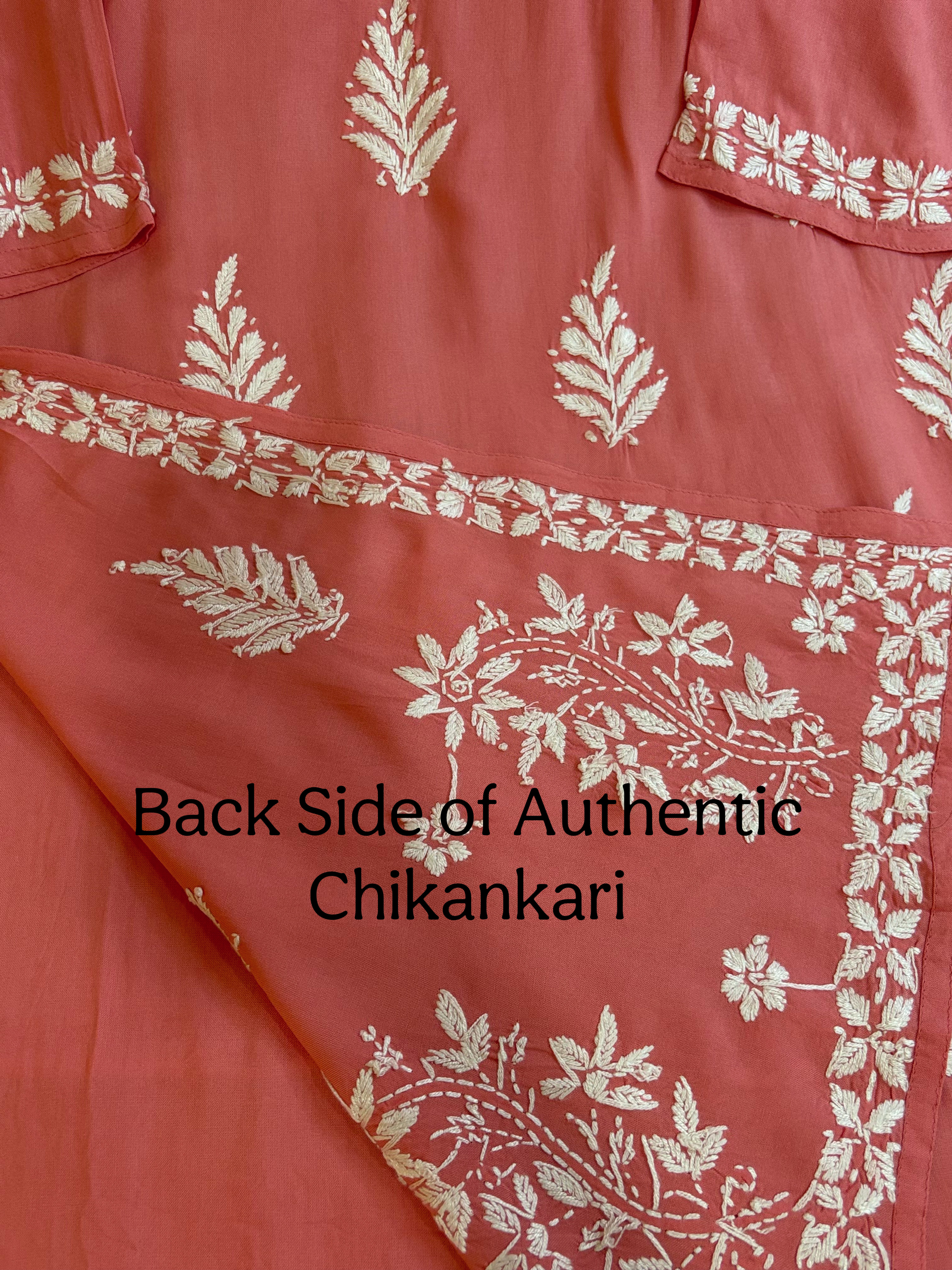 Raha Rayon Dark Peach Kurti