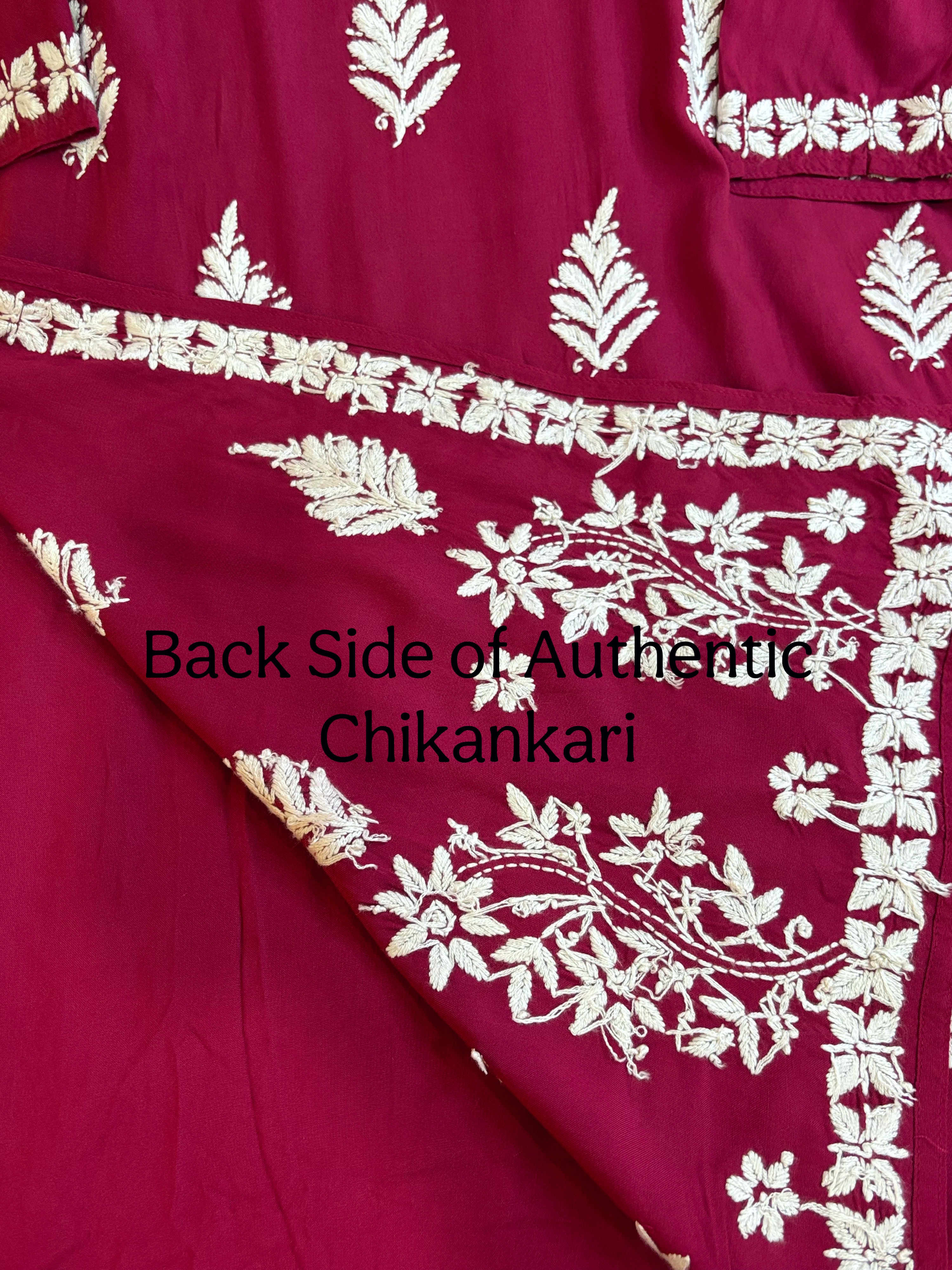 Raha Rayon Maroon Kurti