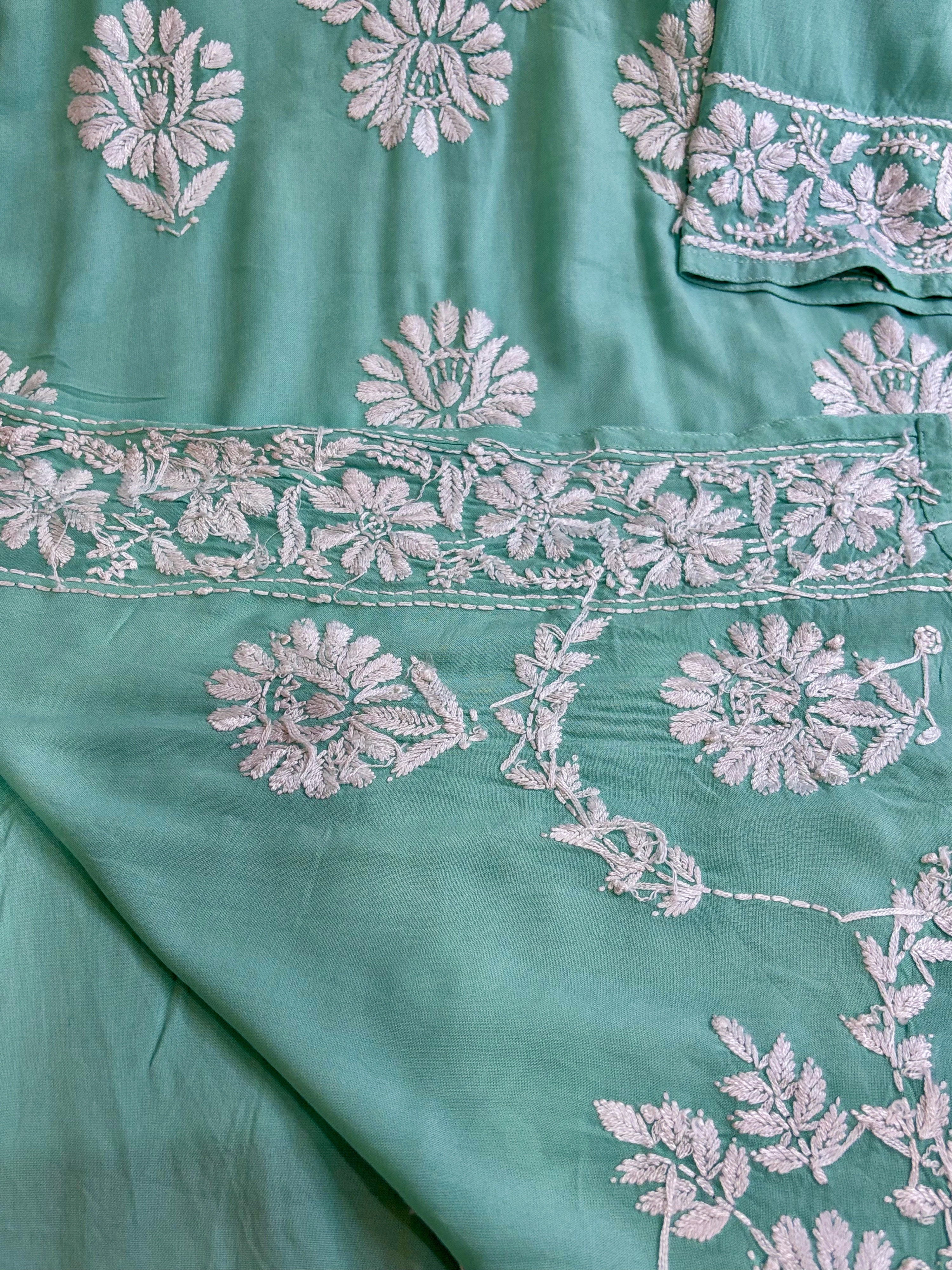 Insia Rayon Pistachio Green Kurti
