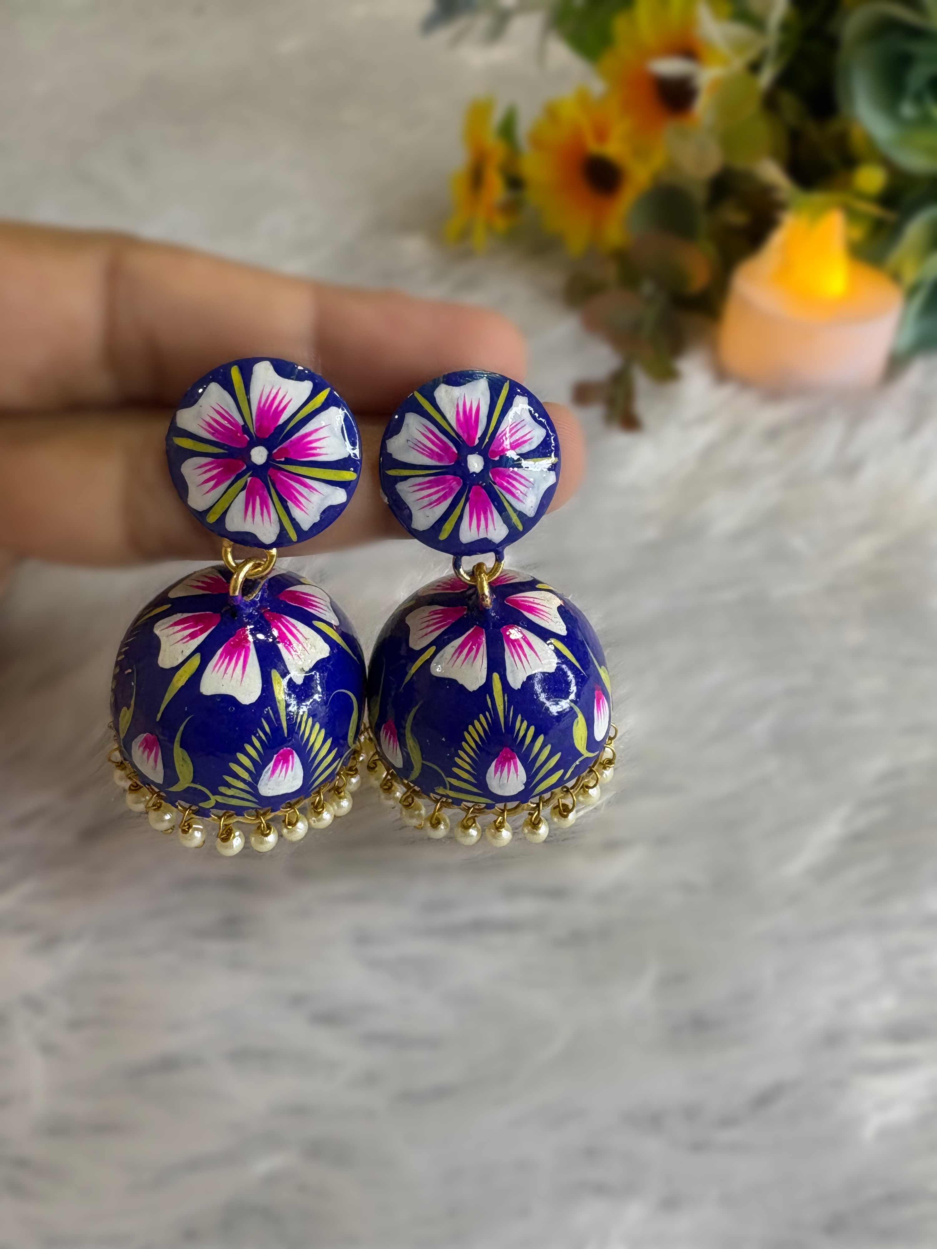 Nazakat Hand-Painted Earring