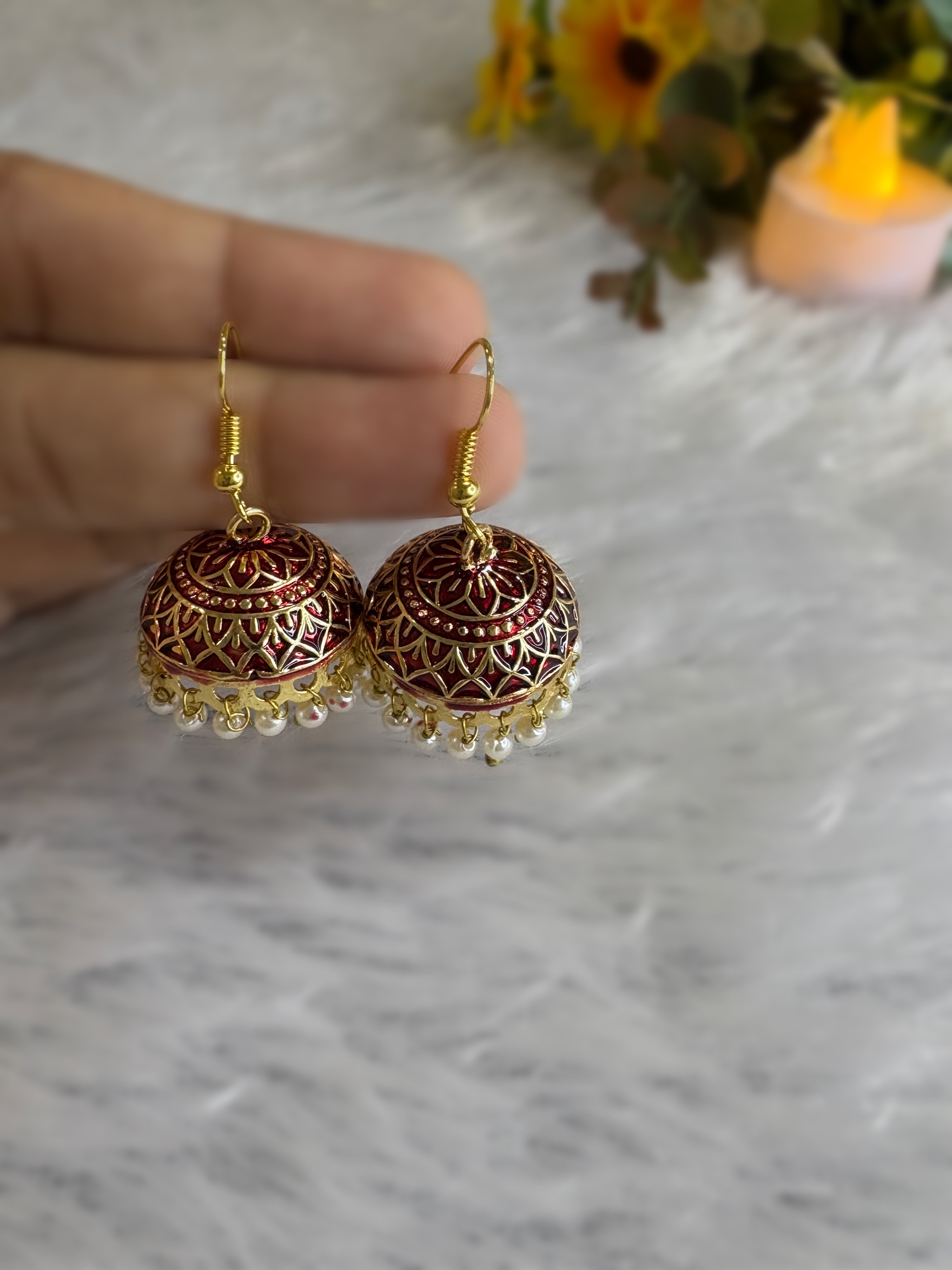 Noor-e-Rang Jhumka Earrings