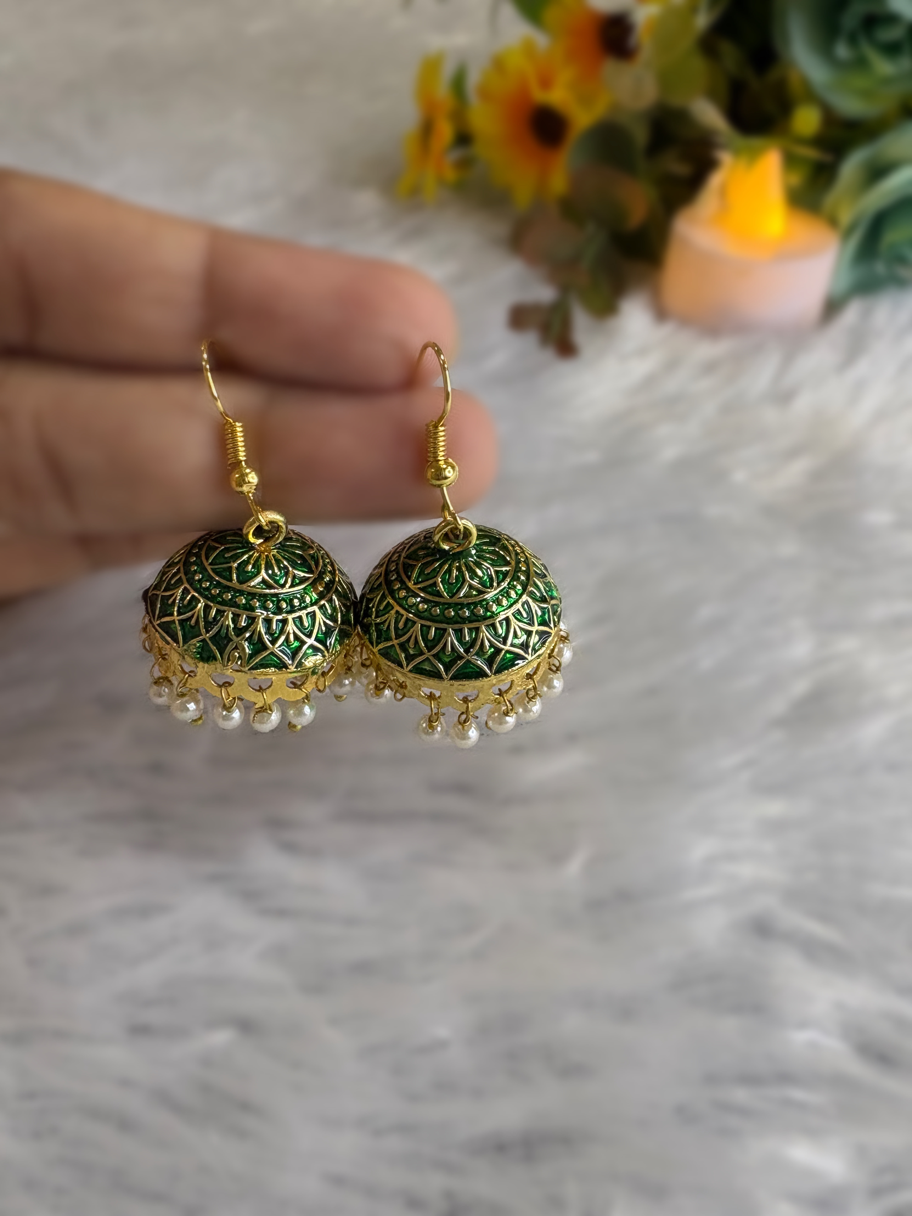 Noor-e-Rang Jhumka Earrings