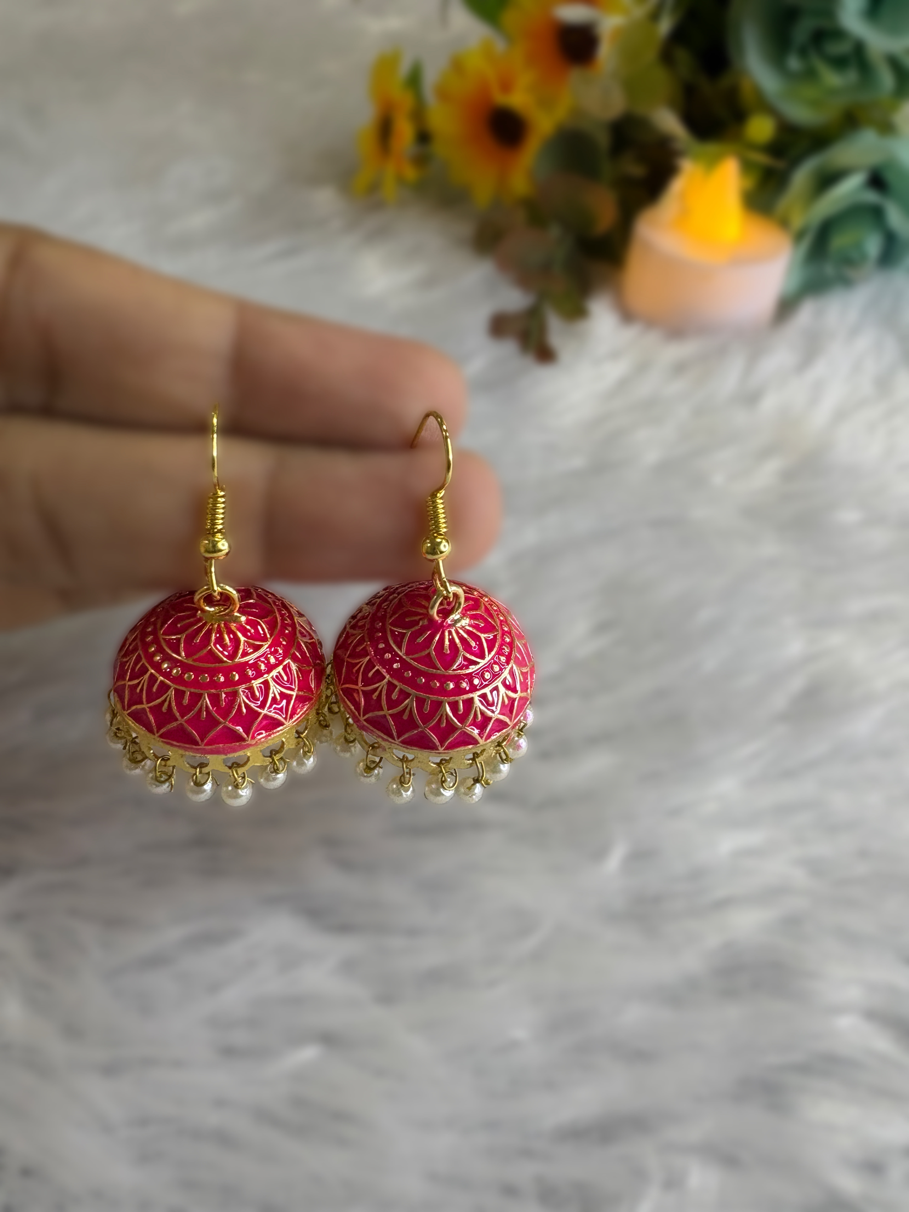 Noor-e-Rang Jhumka Earrings
