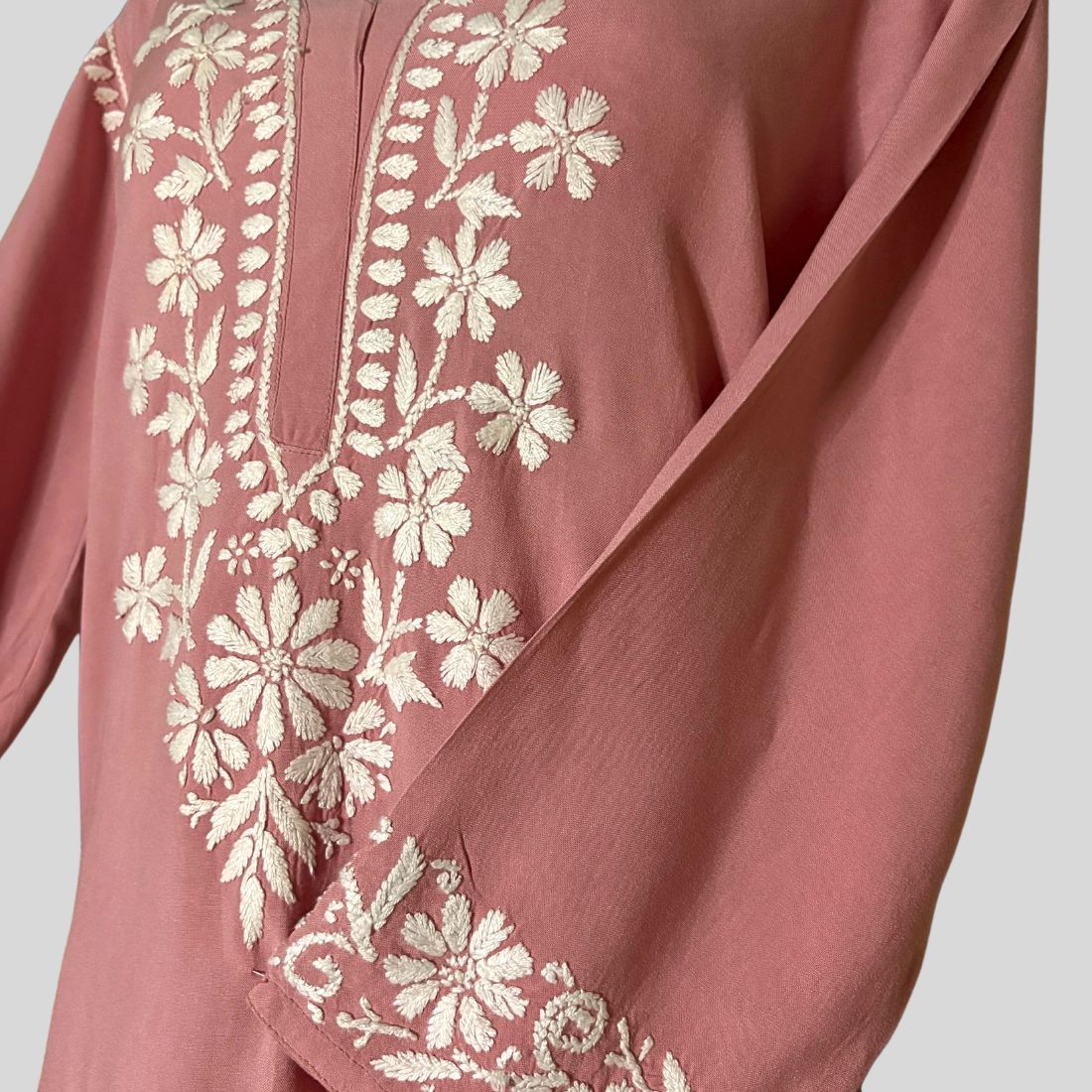 Amara Rayon Mauve Pink Kurti