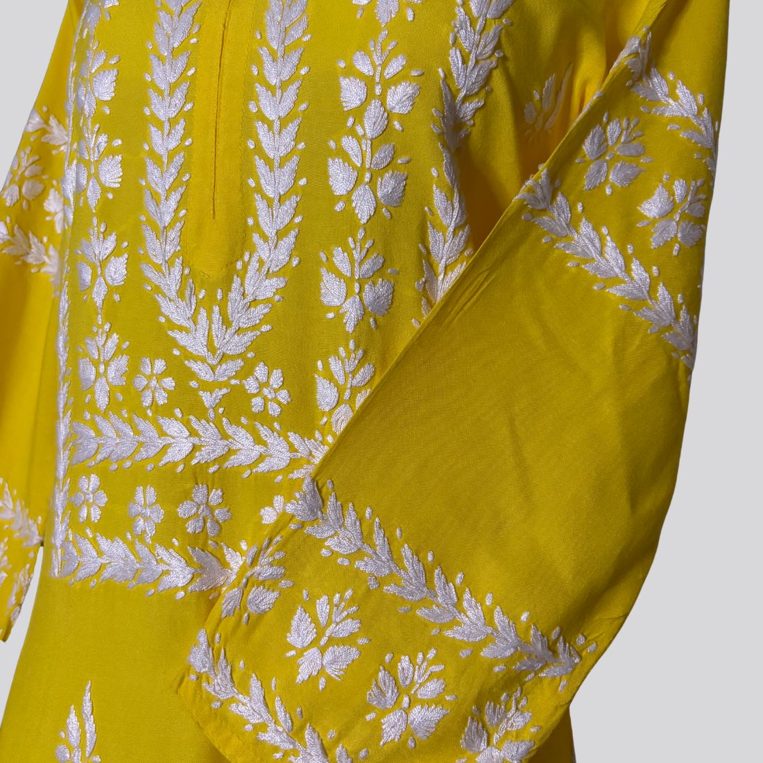 Heer Rayon Yellow Kurti