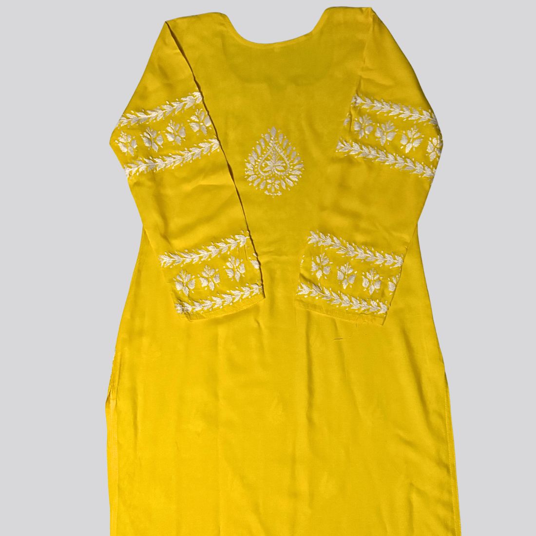 Heer Rayon Yellow Kurti