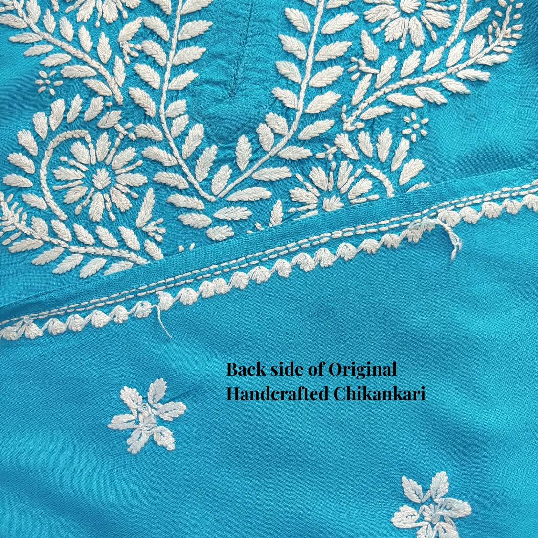 Lina Rayon Turquoise Blue Kurti