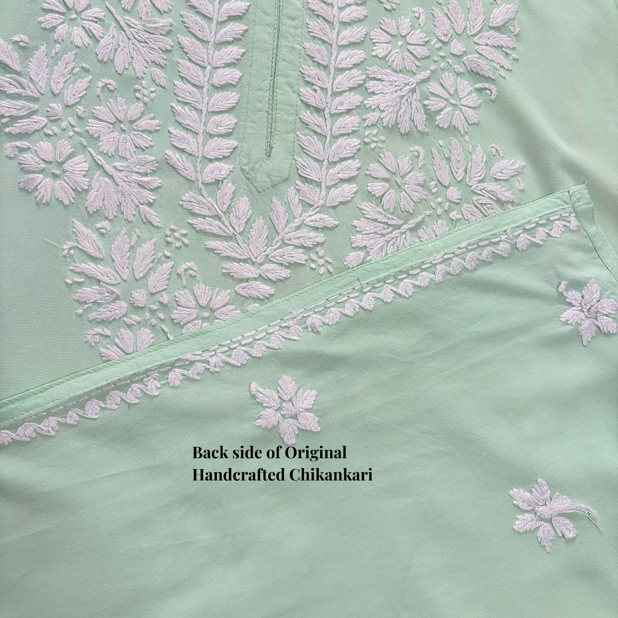 Lina Rayon Mint Green Kurti