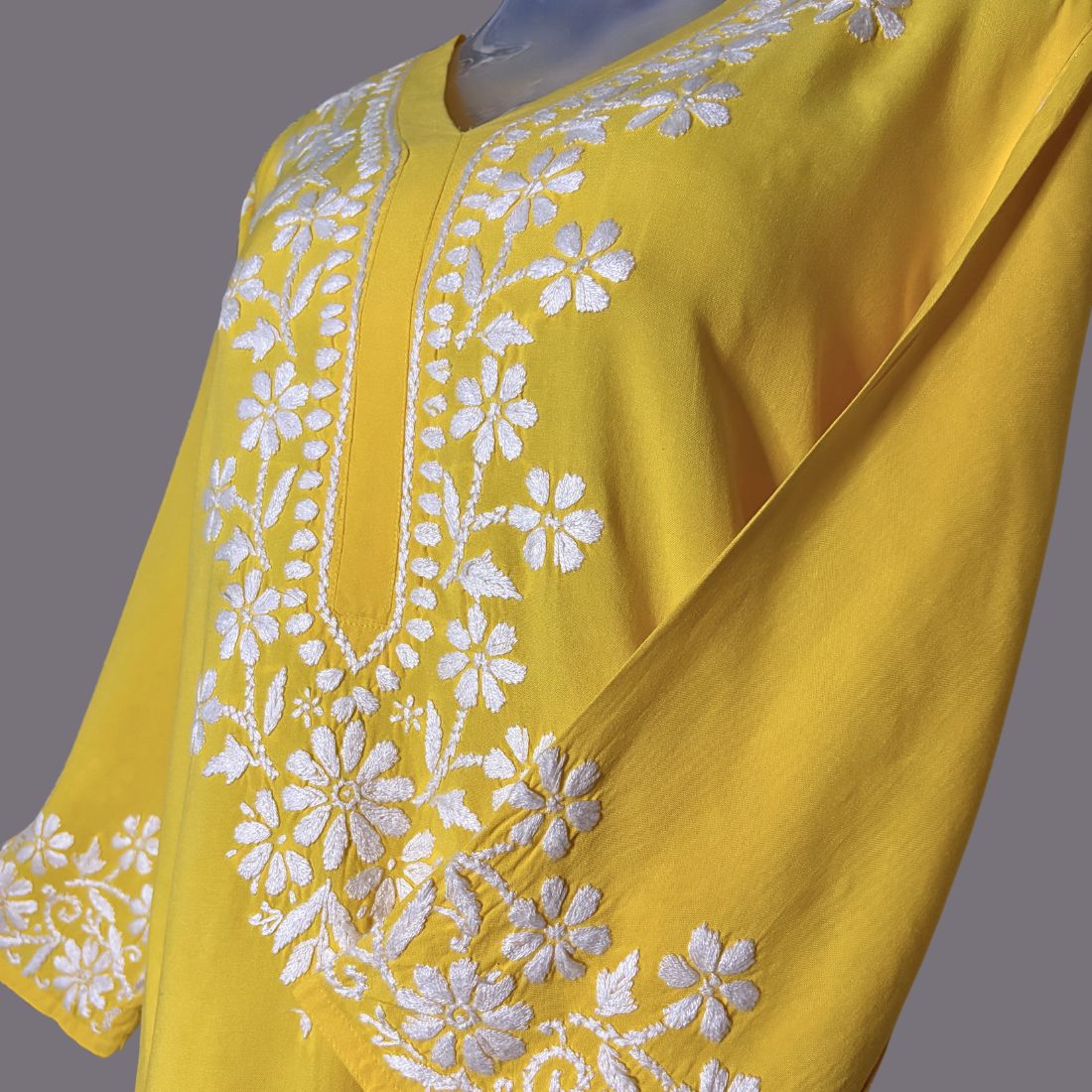 Amara Rayon Yellow Kurti