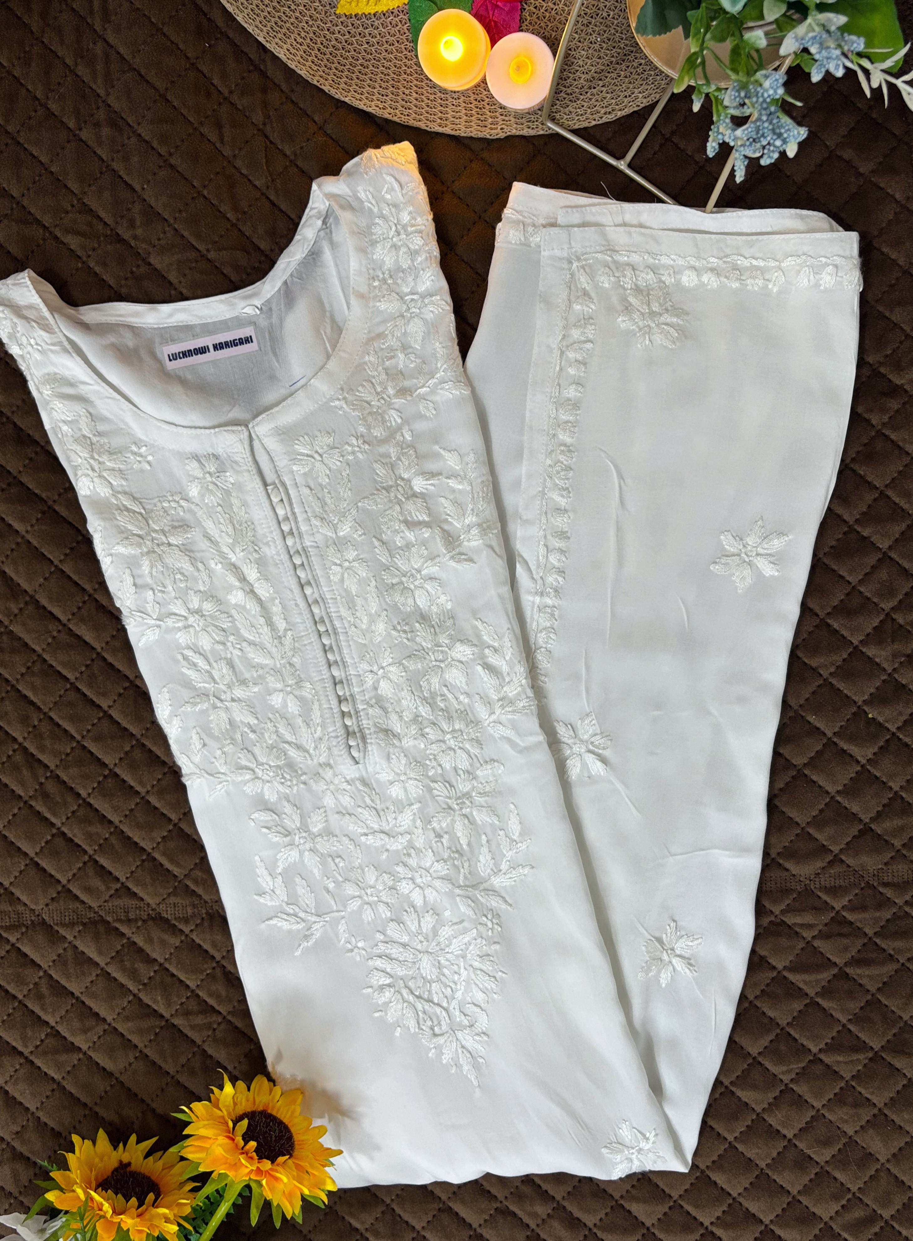 M- Modal White Kurta