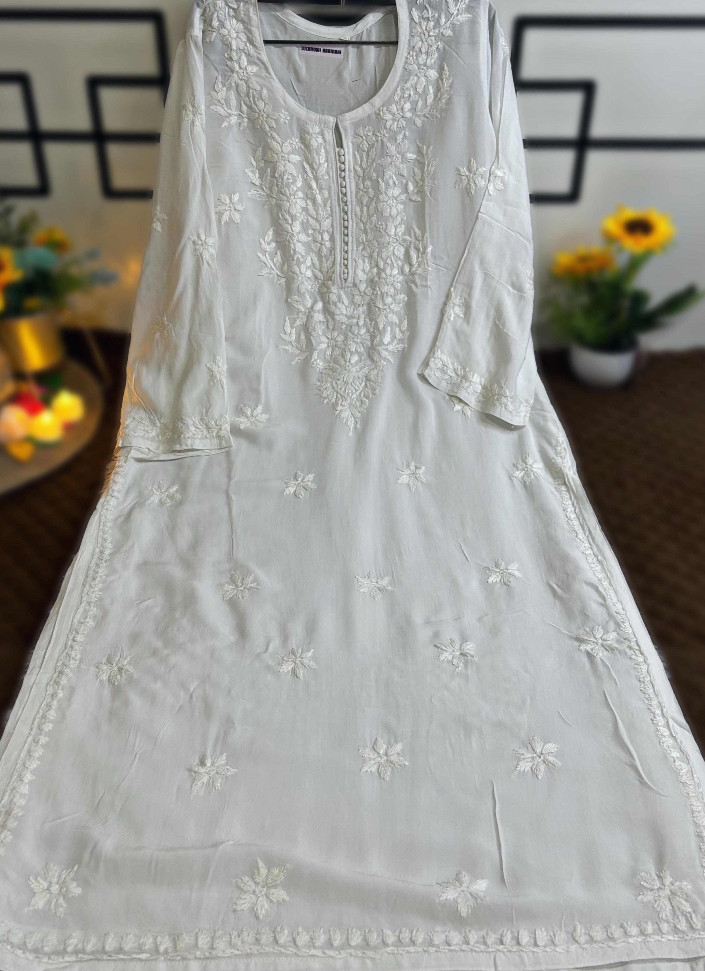 M- Modal White Kurta