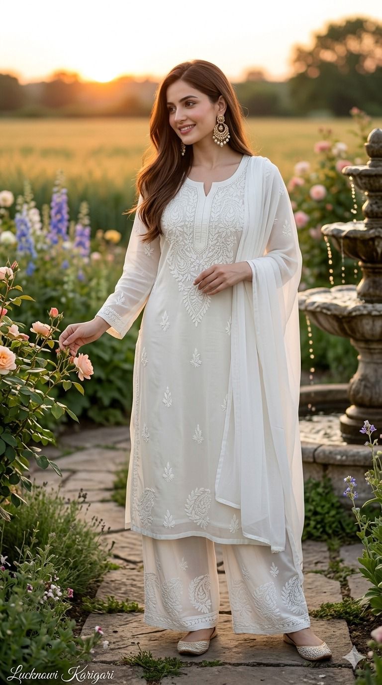Rayon White 3pcs Set