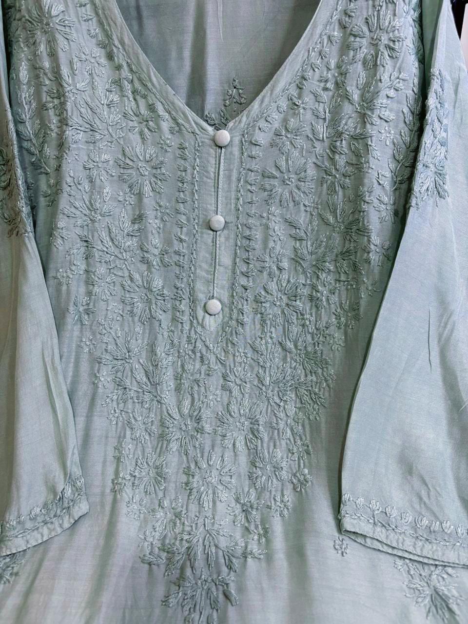 Maslin Cord Set in Aqua Blue