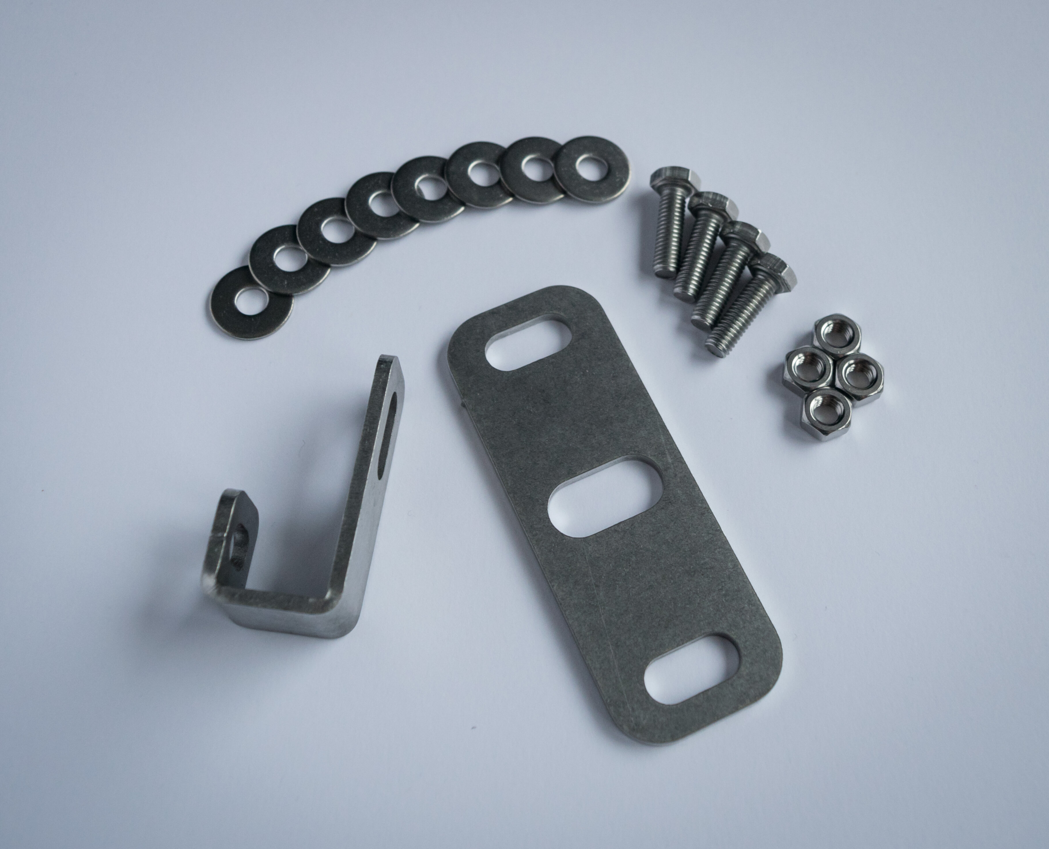 Suzuki Capuccino windshield wiper fluid reservoir bracket set