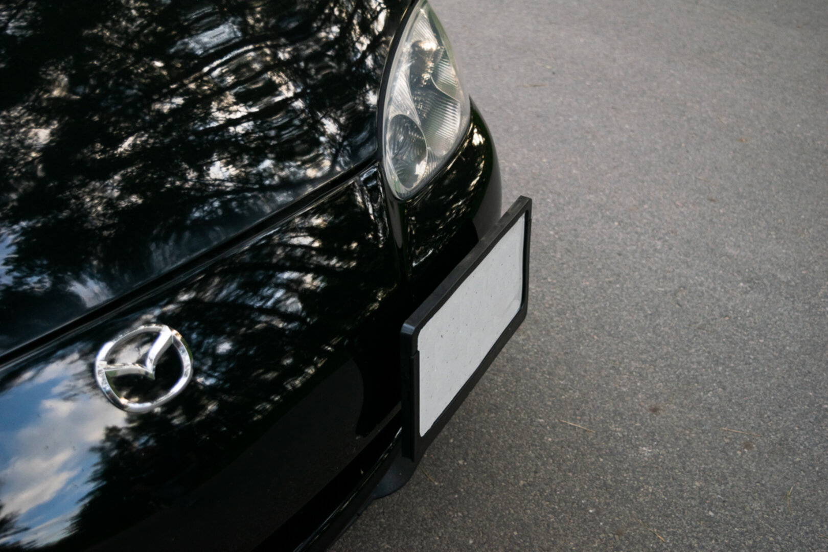 Number plate bracket set