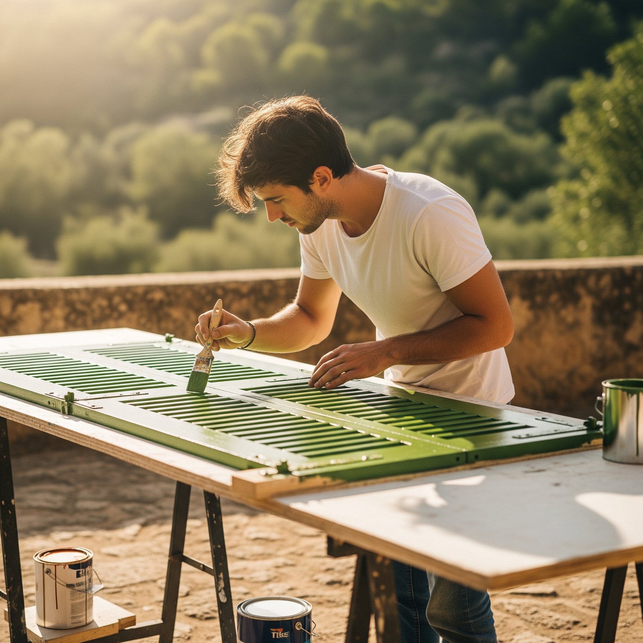 Pintar Persianes mallorquines