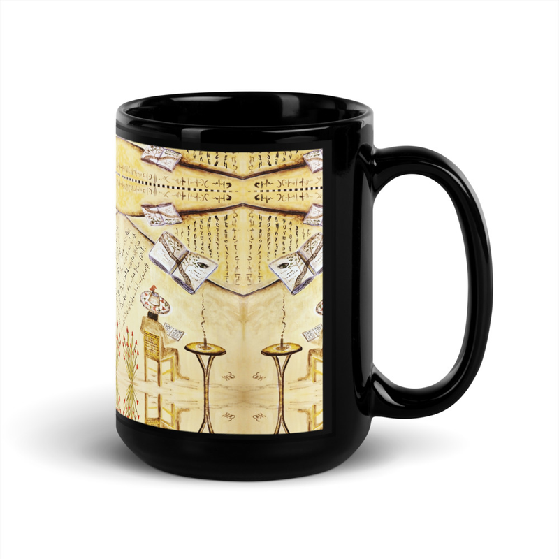 Taza de desayuno con diseño vintage | Vintage design breakfast mug