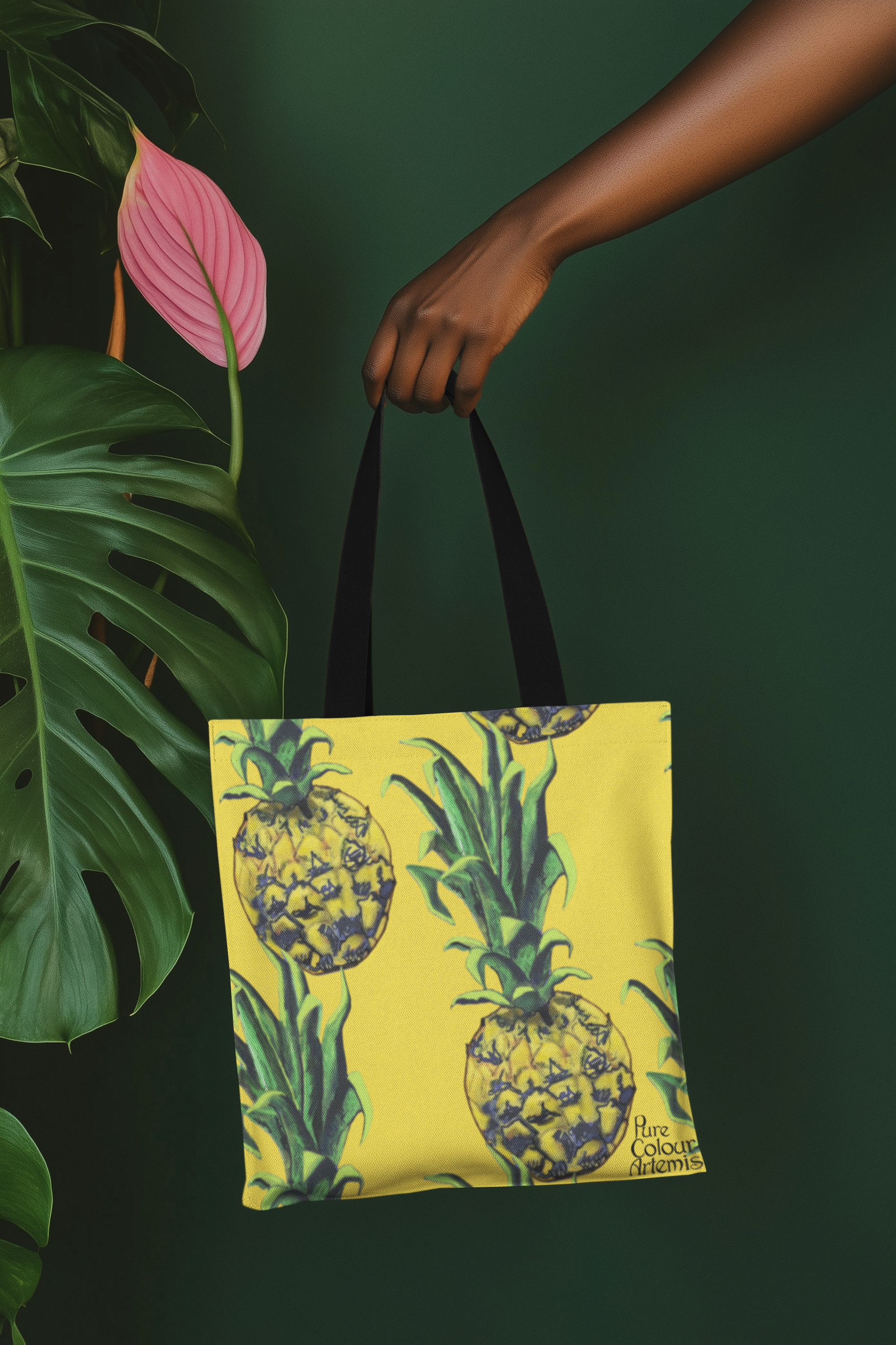 Bolso de tela piñas |  Pineapple  tote bag  