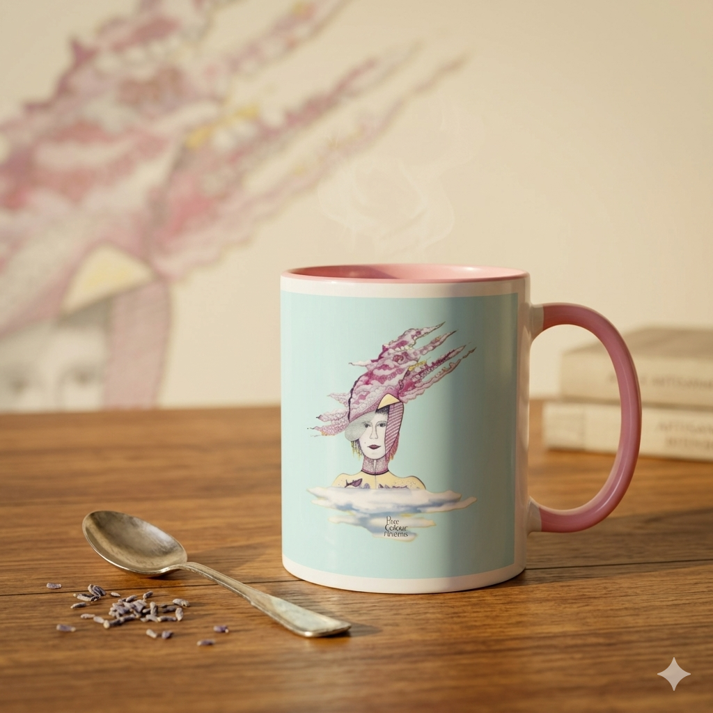 Taza artística con ilustración | Flor de Cerezo