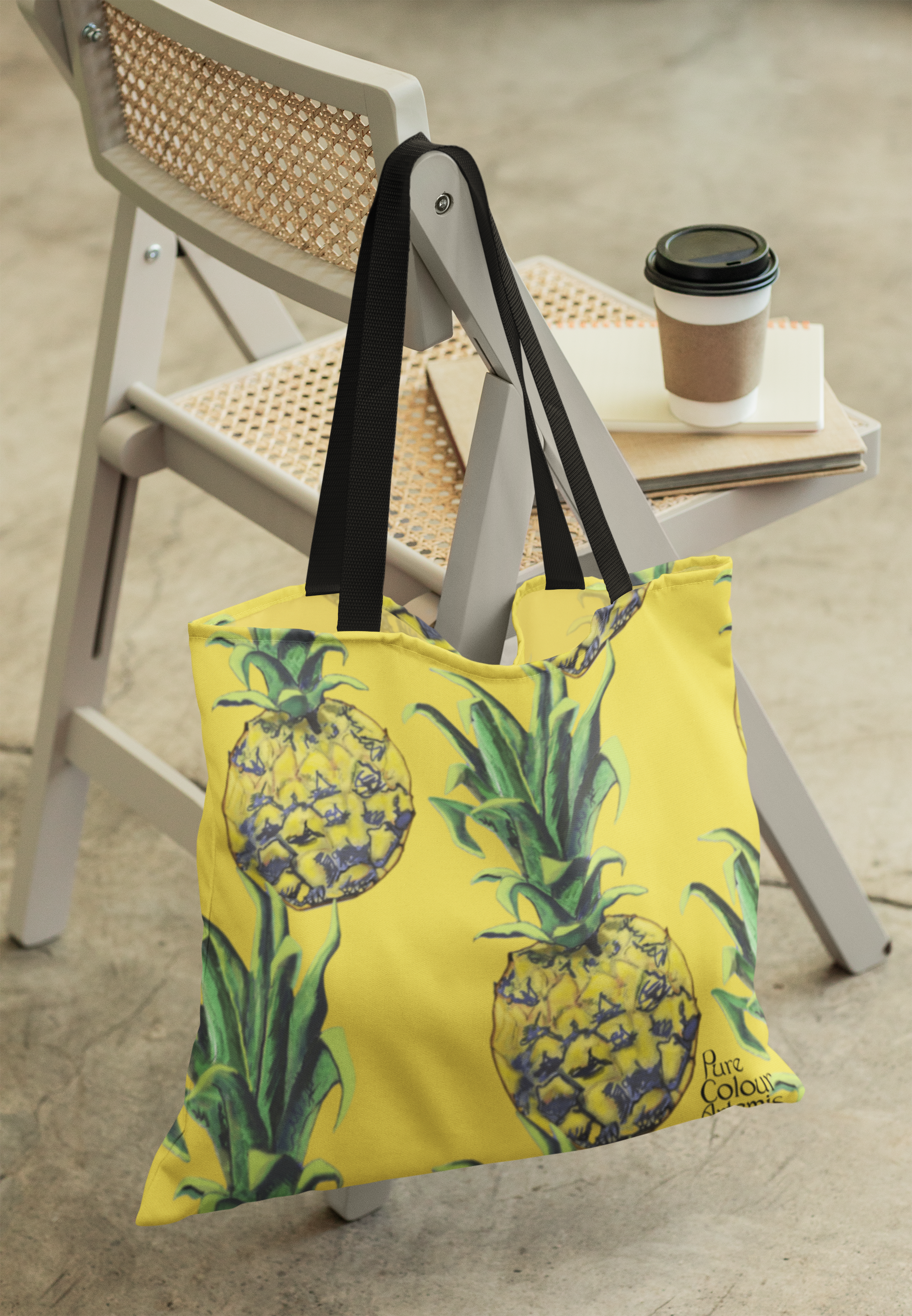 Bolso de tela piñas |  Pineapple  tote bag  