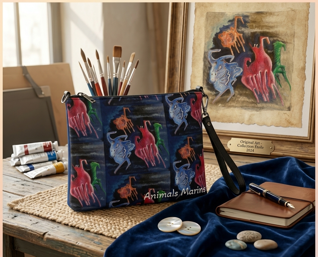 Bolso de mano inspirado en el original Animals Marins