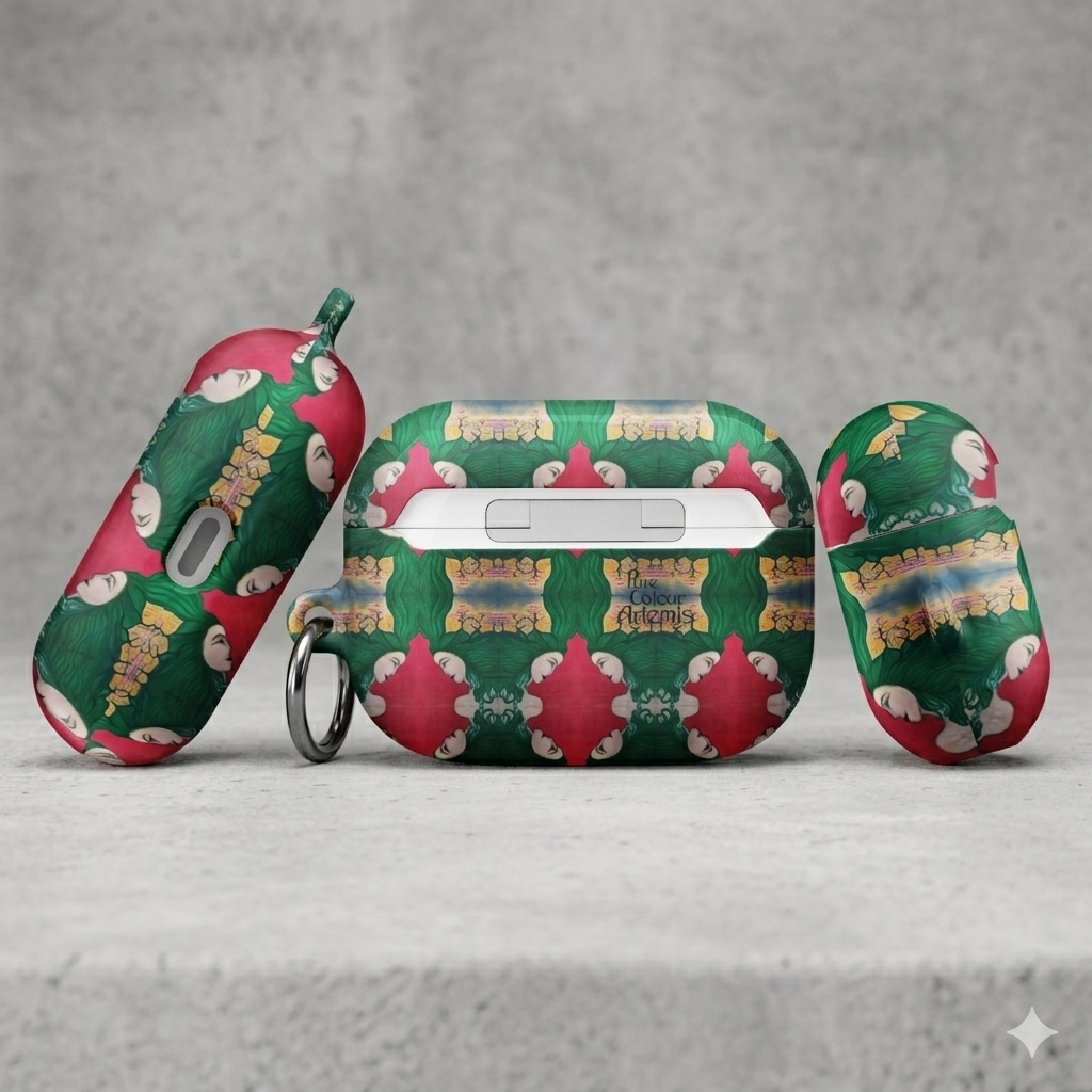 Funda para AirPods con diseño artístico