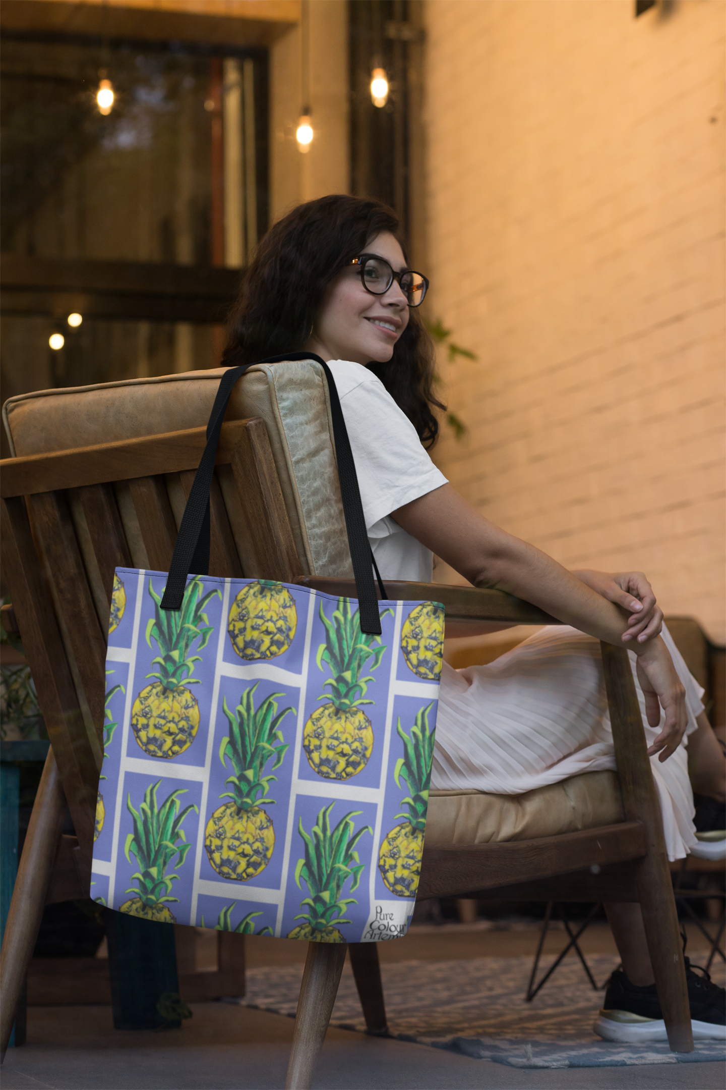 Bolso Tote Piñas Tropicales