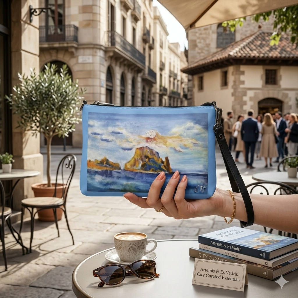 Bolso de mano pintado a mano