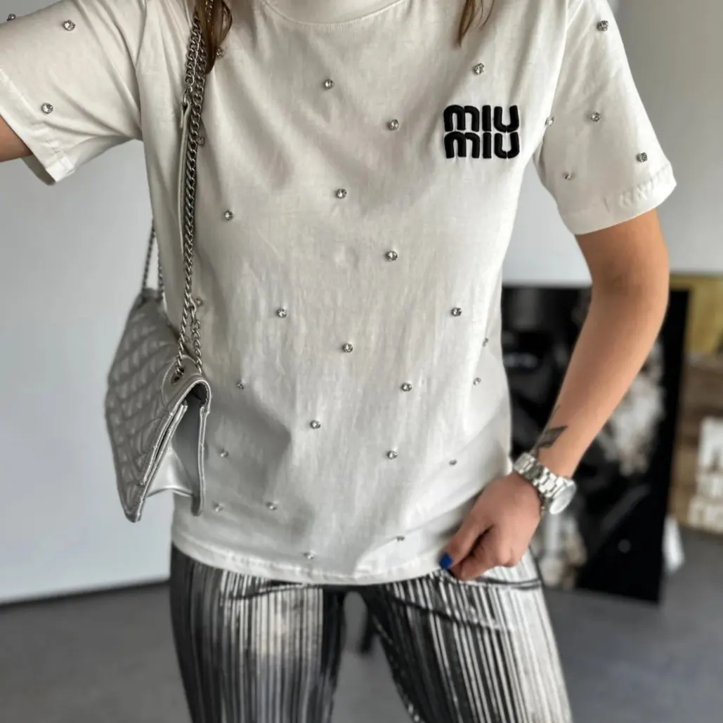 Miu Miu Beyaz Tişört