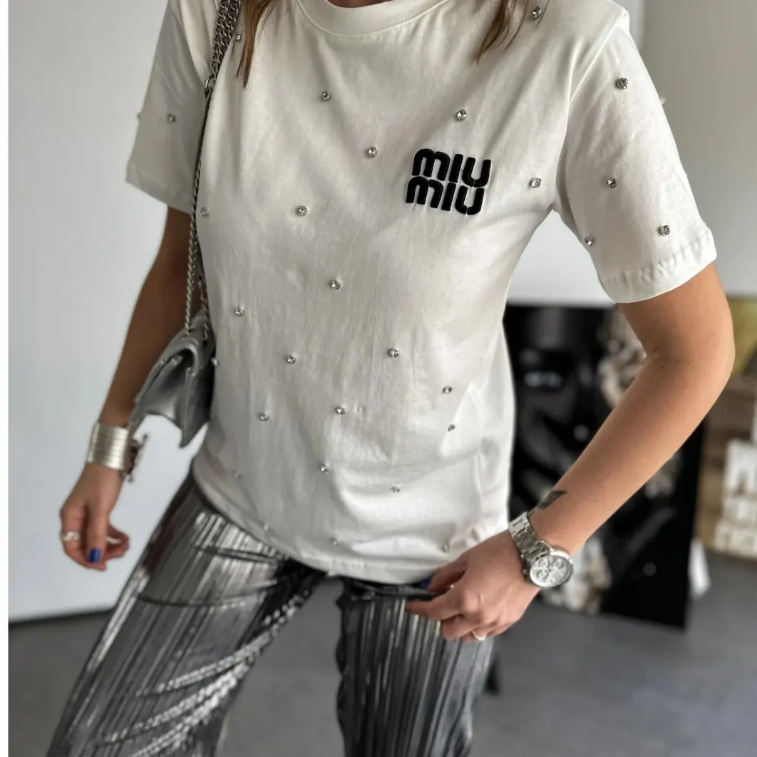 Miu Miu Beyaz Tişört