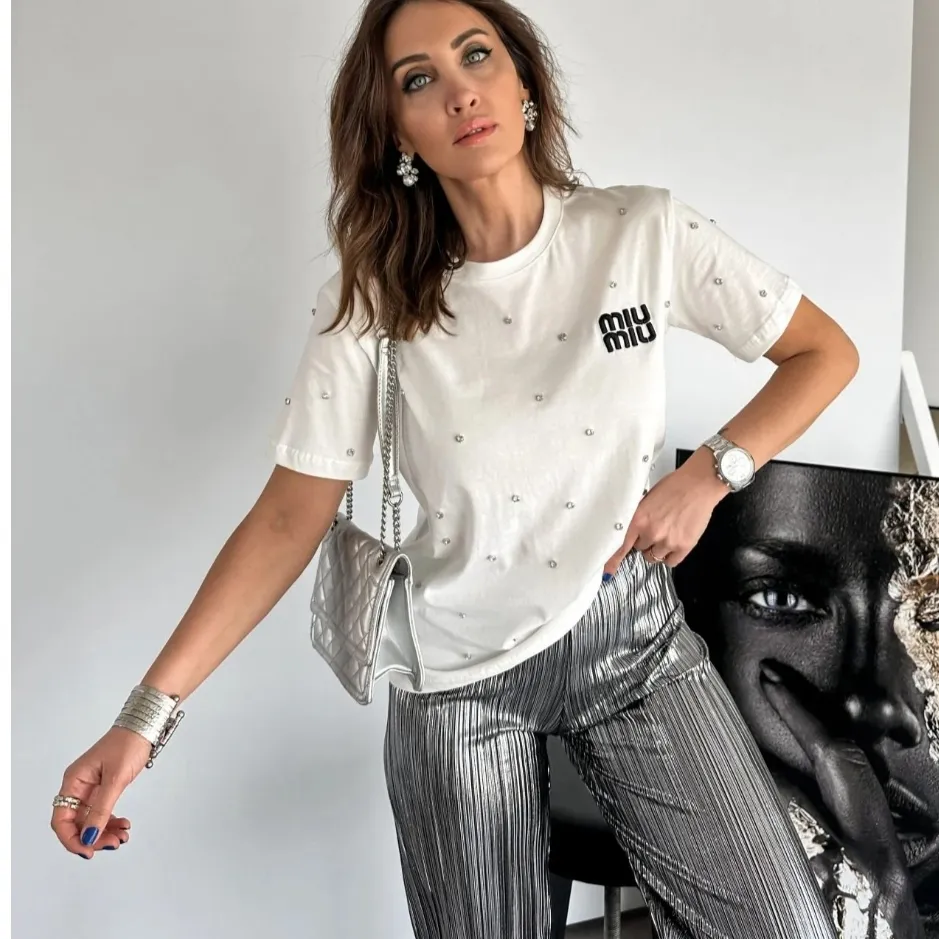 Miu Miu Beyaz Tişört