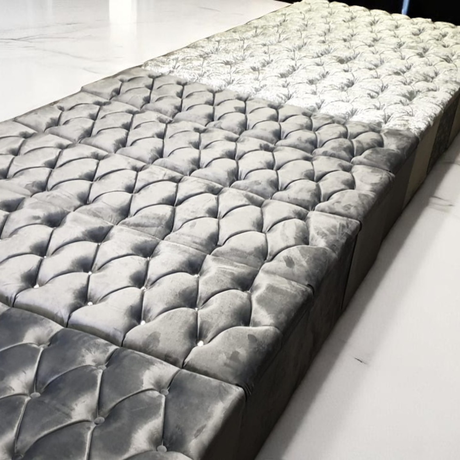 Chesterfield Upholstered Storage Ottoman