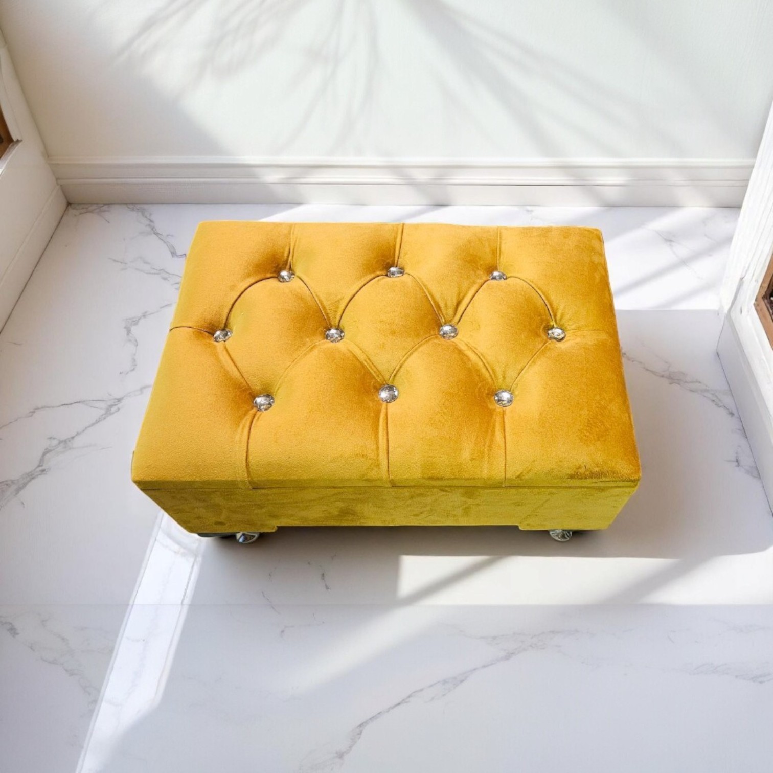 Classic Chesterfield Footstool