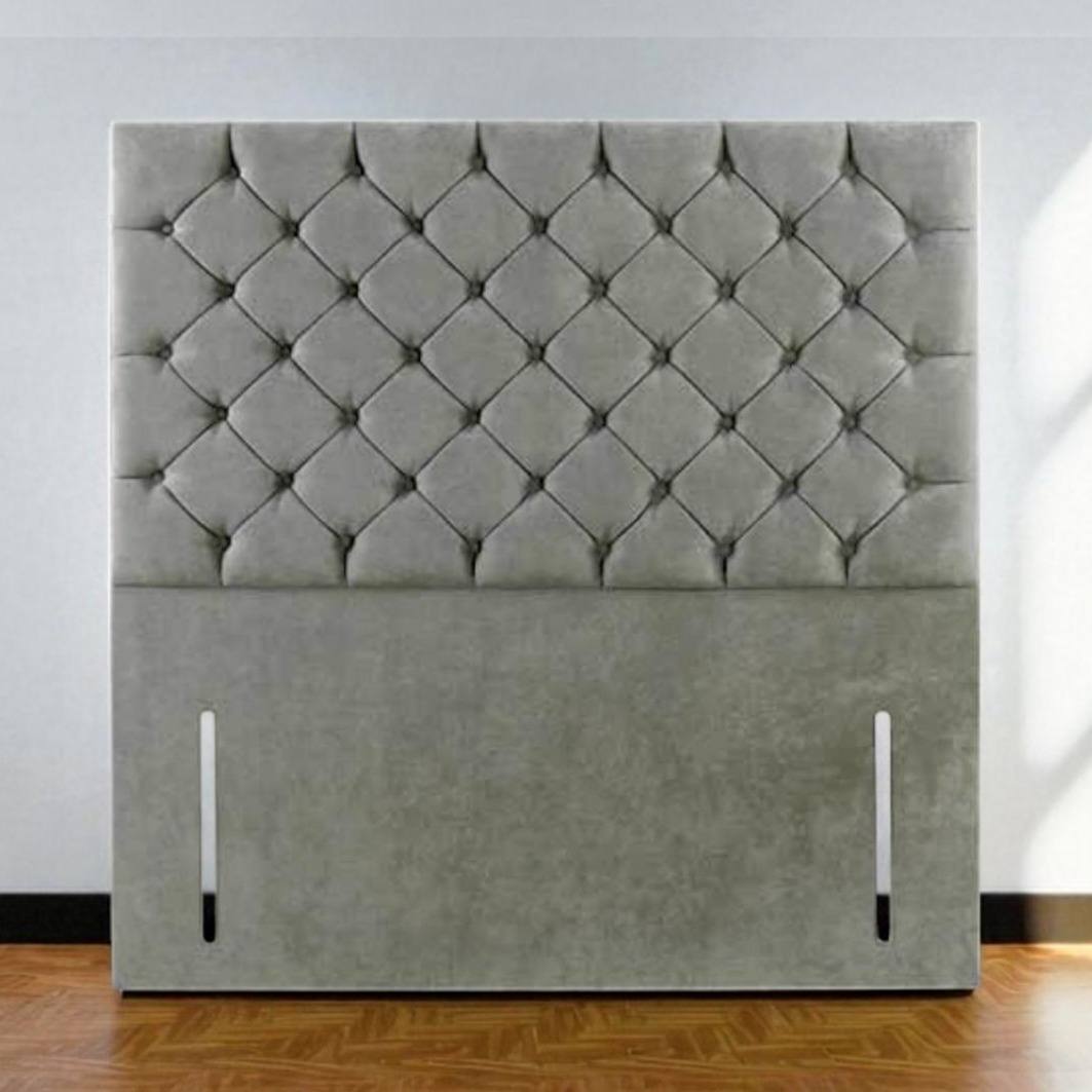 Lusso Diamond-Tufted Velvet Headboard