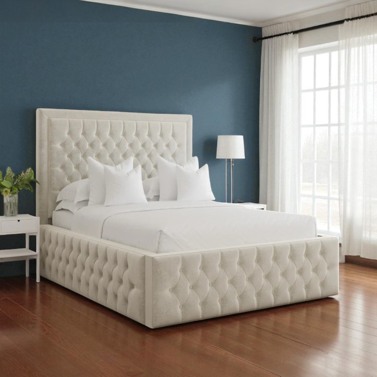 Vienna Tufted Upholstered Bed Frame