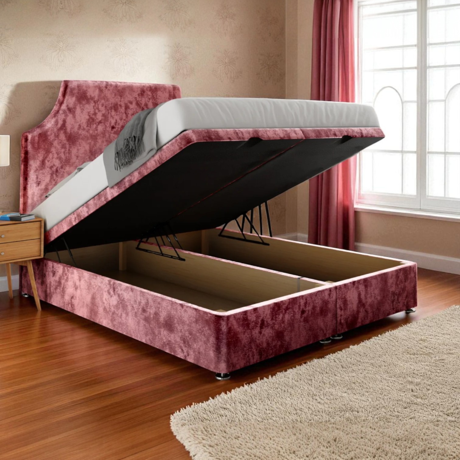 Valentina Luxe Ottoman Bed