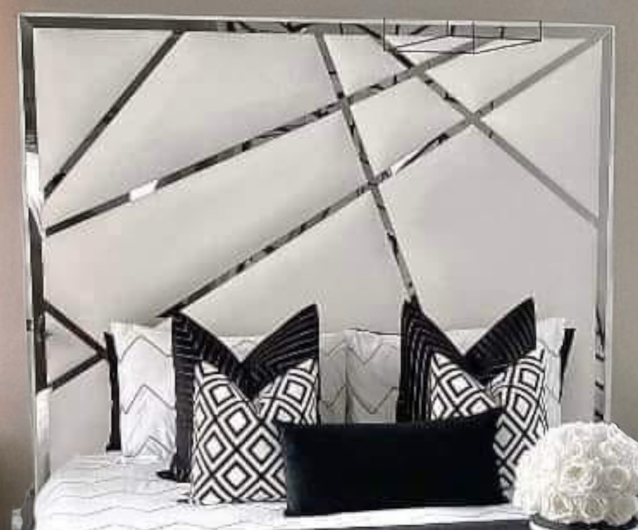 Crystal-Edge Art-Deco Bed Frame